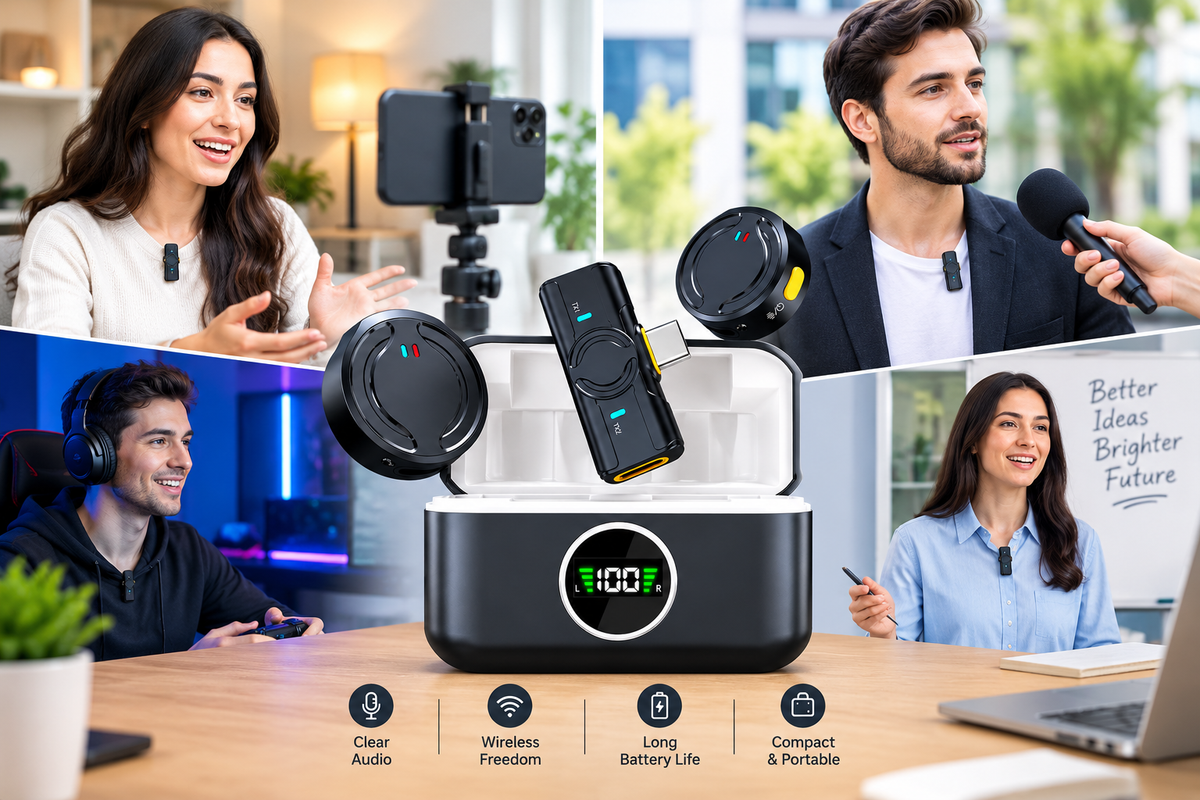 Wireless Microphone with Charging Cabin